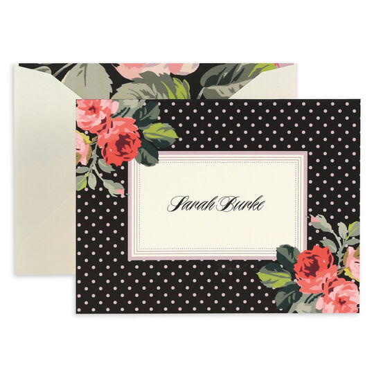 Black Grace Folded Note Cards